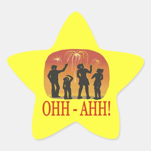 Ohh Ahh Ster Sticker (Voorkant)