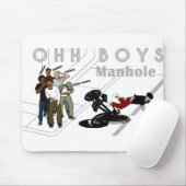 OHH BOYS - Man op bijenkuis een mangat Muismat (Met muis)