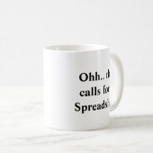 Ohh Dit Roept Om Een Spreadsheet, Baas & Accountan Koffiemok (Voorkant rechts)