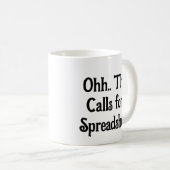 Ohh Dit Roept Om Een Spreadsheet, Grappige Auditor Koffiemok (Voorkant rechts)