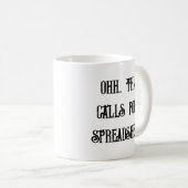 Ohh Dit Roept Om Een Spreadsheet, Grappige Bazin Koffiemok (Voorkant rechts)