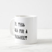 Ohh Dit Roept Om Een Spreadsheet, Grappige Bazin Koffiemok (Voorkant links)