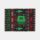 Ohh...dit vraagt om een Kerstspreadsheet  Fleece Deken (Voorkant (Horizontaal))