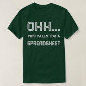 Ohh dit vraagt om een spreadsheet 1 t-shirt (Design voorkant)