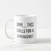 Ohh dit vraagt om een spreadsheet koffiemok (Links)