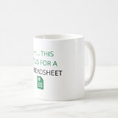 Ohh dit vraagt om een Spreadsheet Koffiemok (Voorkant rechts)