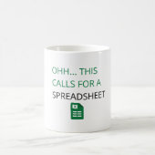 Ohh dit vraagt om een Spreadsheet Koffiemok (Center)
