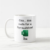 Ohh dit vraagt om een spreadsheet, tax prep mok (Links)