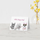 Ohh Gelukkige Dag!  Kaart (Gele Bloem)