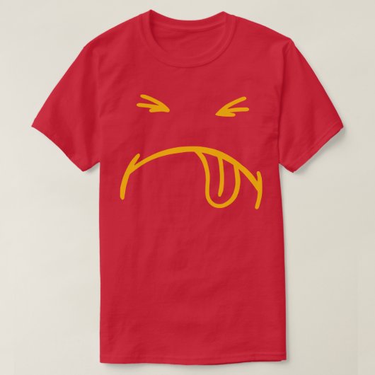 Ohh-gezichtssymbool T-shirt (Design voorkant)