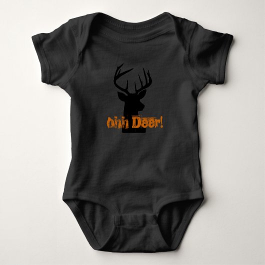 ohh hert grijs romper (Voorkant)