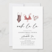 Ohh La La Lingerie Bridal Shower Kaart (Voorkant)