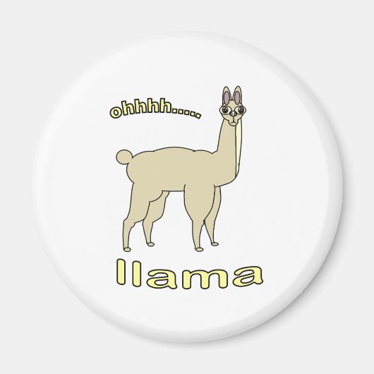 Ohh Llama Magneet (Voorkant)