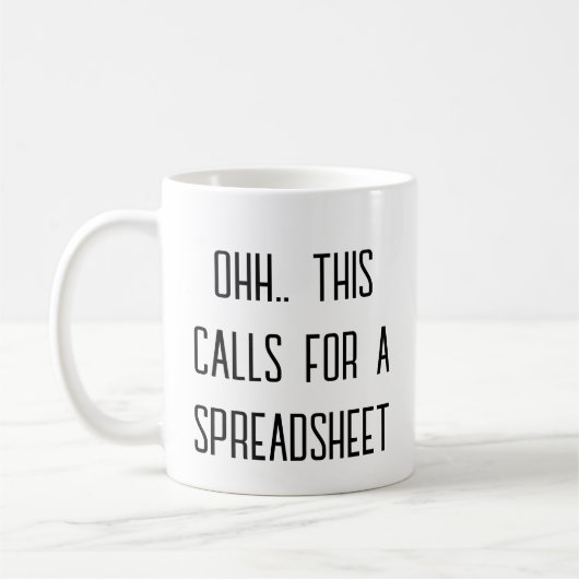 Ohh This Calls for a Spreadsheet, Data Analyst Fun Koffiemok (Links)