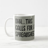 Ohh this calls for a Spreadsheet, Funny Accountant Koffiemok (Links)