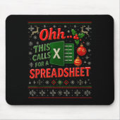 Ohh This Calls For A Spreadsheet Funny Holiday Quo Muismat (Voorkant)