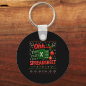 Ohh This Calls For A Spreadsheet Funny Holiday Quo Sleutelhanger (Voorkant)