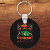 Ohh This Calls For A Spreadsheet Funny Holiday Quo Sleutelhanger (Voorkant)