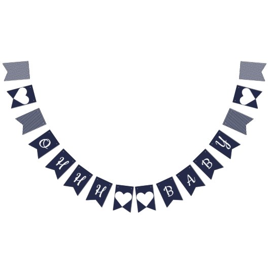 Ohhh Baby Nautical Bunting Vlaggetjes (Alle)