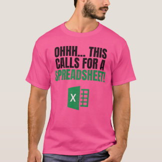 Ohhh dit vraagt om een spreadsheet liefde t-shirt