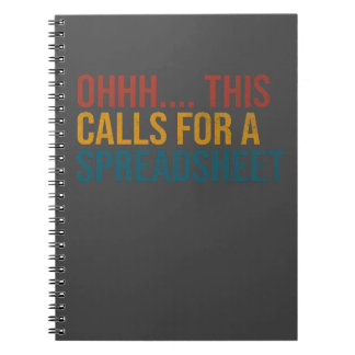 Ohhh... Dit vraagt om een spreadsheet Notitieboek