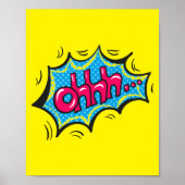 Ohhh... Expressieve Pop Art Comic Reactie Poster (Voorkant)