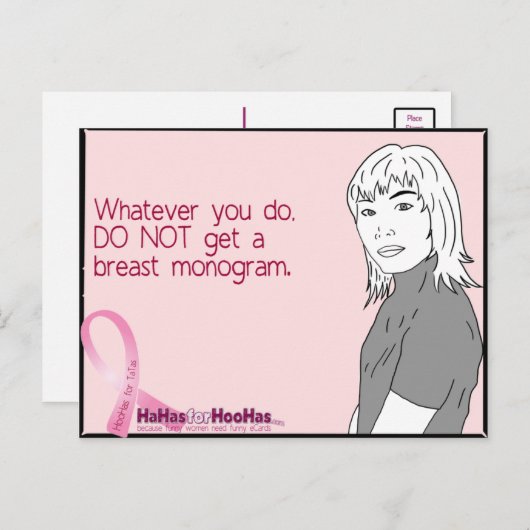 Ohhh, Mammogram ... Briefkaart (Voorkant / Achterkant)