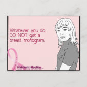 Ohhh, Mammogram ... Briefkaart (Voorkant)