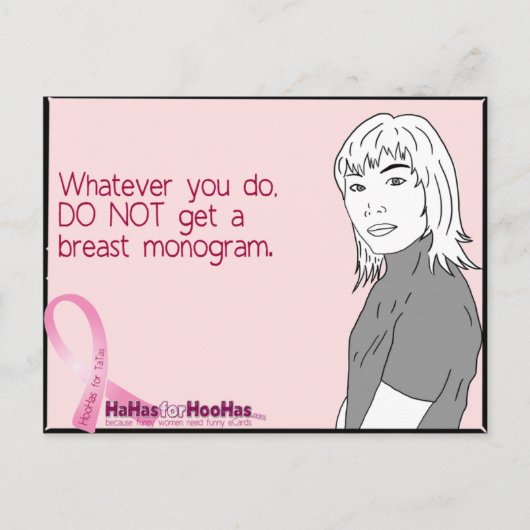 Ohhh, Mammogram ... Briefkaart (Voorkant)