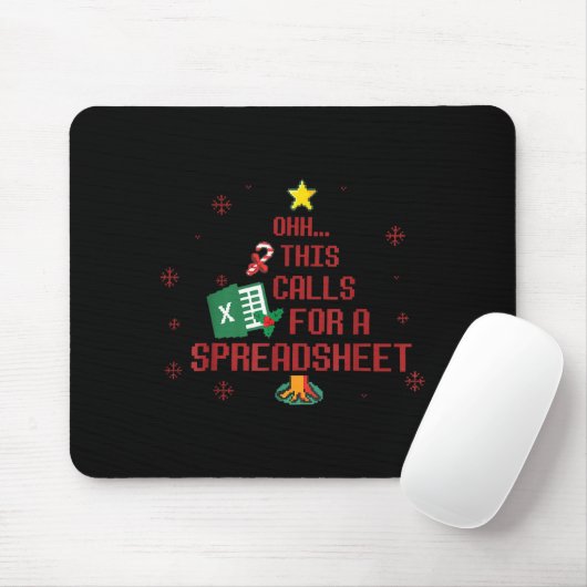 Ohhh This Calls For A Spreadsheet Ugly Christmas S Muismat (Met muis)