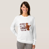 Ohhhh, Yes! My Gumdrop Button – Sassy Gingerbread  T-shirt (Voorkant volledig)