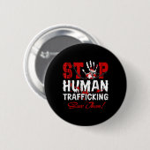 OHIA Save Our Children: Bewustzijn over mensenhand Ronde Button 5,7 Cm (Voorkant /achterkant)