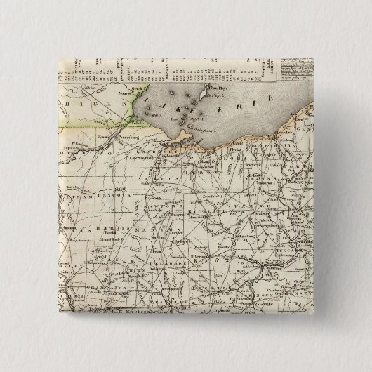 Ohio 12 vierkante button 5,1 cm (Voorkant)