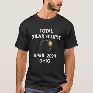 Ohio 2024 Solar Eclipse Toledo Lima Canton Akron T T-shirt