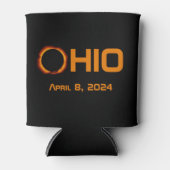 Ohio 2024 totale zonsverduistering blikjeskoeler (Voorkant)