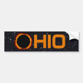 Ohio 2024 totale zonsverduistering bumpersticker (Voorkant)
