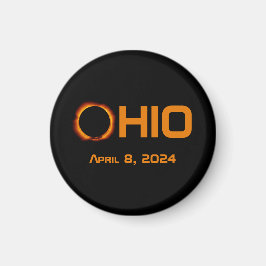 Ohio 2024 totale zonsverduistering magneet