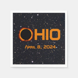 Ohio 2024 totale zonsverduistering servet
