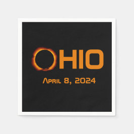 Ohio 2024 totale zonsverduistering servet