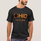 Ohio 2024 totale zonsverduistering t-shirt (Voorkant)