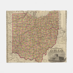 Ohio 3 fleece deken
