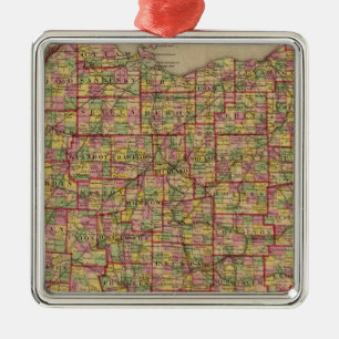 Ohio 3 metalen ornament