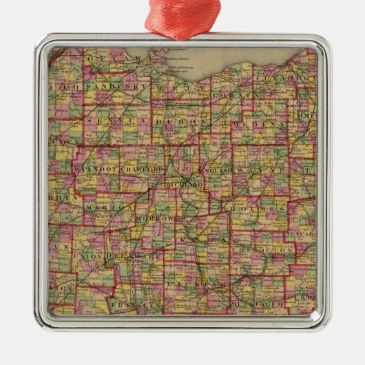 Ohio 3 metalen ornament (Voorkant)