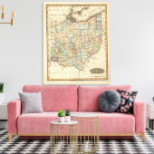 Ohio 5 canvas afdruk (Insitu (Woonkamer))