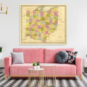 Ohio 9 canvas afdruk (Insitu (Woonkamer))