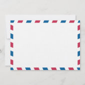 Ohio Air Mail Wedding Dank u Bedankkaart (Achterkant)