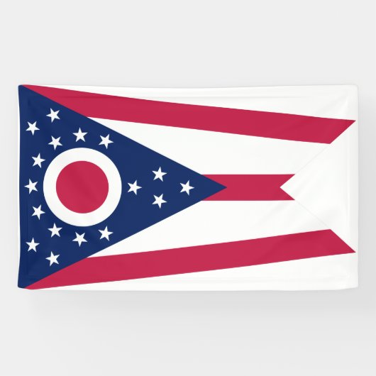 Ohio (Amerikaanse staat) Spandoek (Horizontaal)