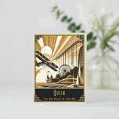 Ohio | Art. Deco Briefkaart (Staand voorkant)
