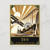 Ohio | Art. Deco Briefkaart (Voorkant)