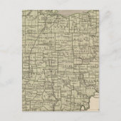 Ohio Atlas Map Briefkaart (Voorkant)